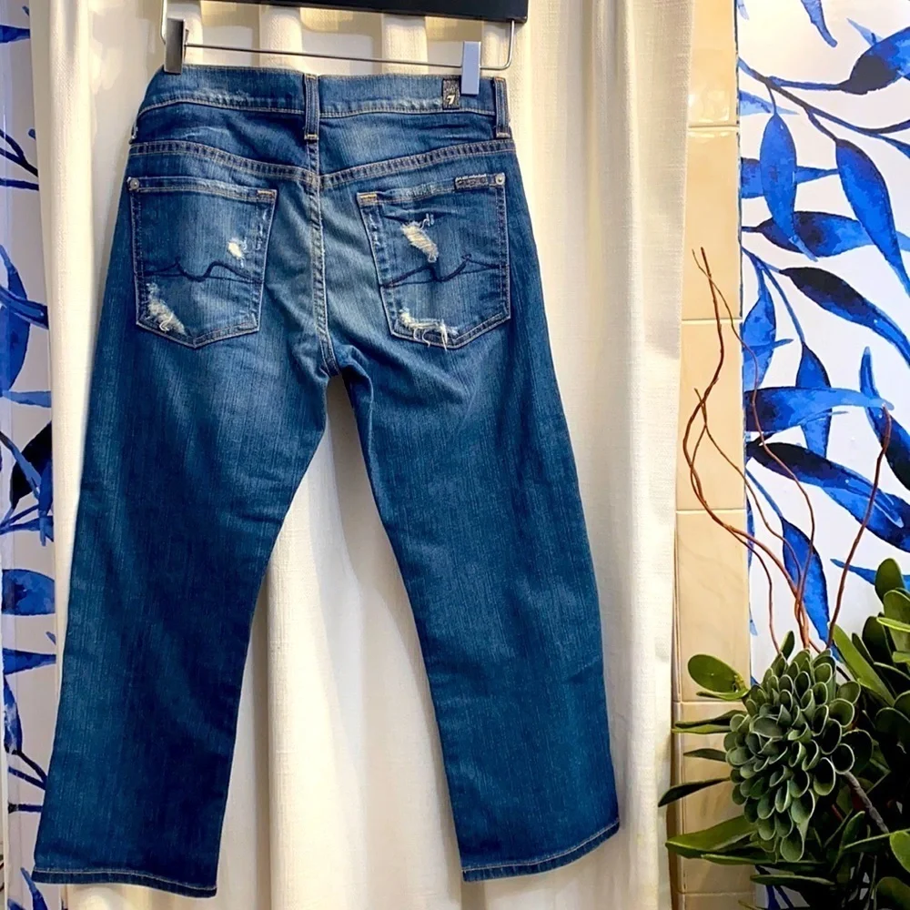7 For All Mankind Josefina Crop Skinny Jeans 24 - Picture 3 of 8